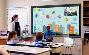 DEBONAIR Smart Surface Interactive Projector Ultra HD Native 1080p Turns Wall into Touchscreen 4K HDR 1400 ANSI Lumens Auto (Focus, Screen Fit, OBS Avoidance) Dust Proof Engine (WiFi & BT) 300" inch 2 Years Warranty