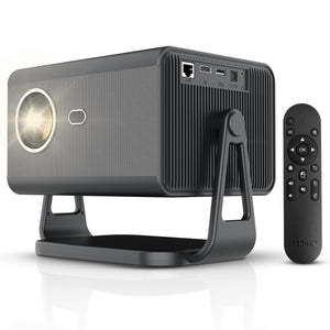 DEBONAIR CineX Pro 4K Ultra HD Native 1080p Android 12 Projector | 1300 ANSI Lumens Auto (Focus+Screen Fit+Obstacle Avoidance) Dust Proof Engine 10W Speaker Dual WiFi BT5.0| 300" Display | Cinema Exp 2 Years Warranty