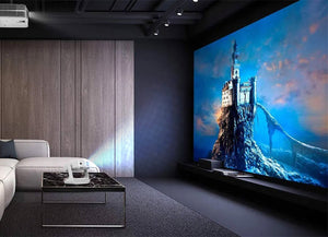 DEBONAIR Touch Play Full HD 1080p Smart Projector | World’s First Touchscreen with Auto (Focus+Screen Fit+Obstacle Avoidance) | Official Android | 18000 Lumens | HDMI USB| 10W Speaker Dual WiFi BT5.0 2 Years Warranty